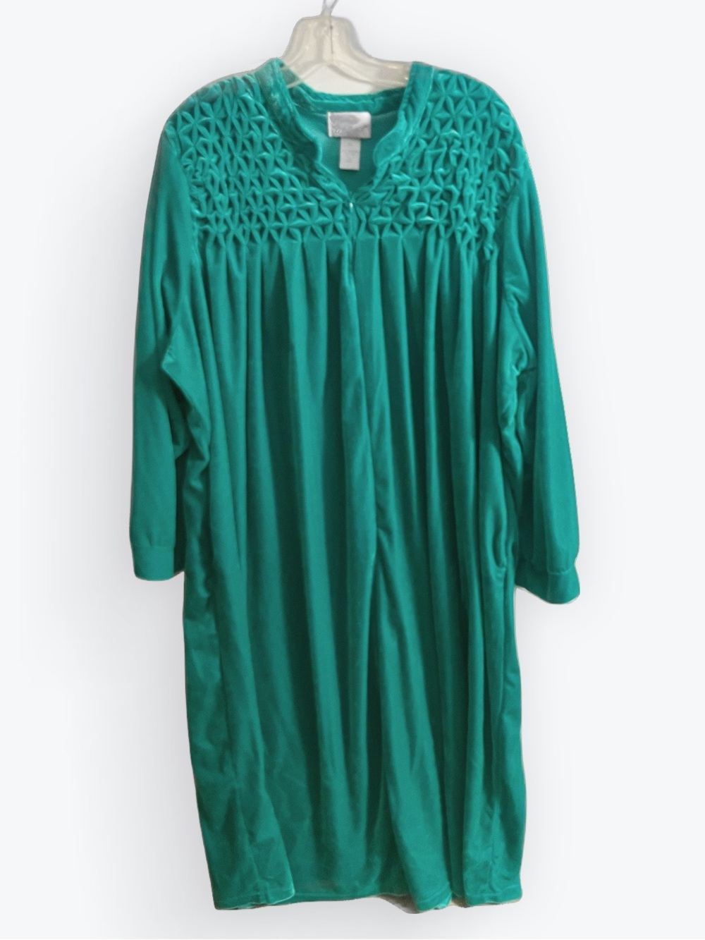 Comfort Choice 3X Long Teal Velvet Robe